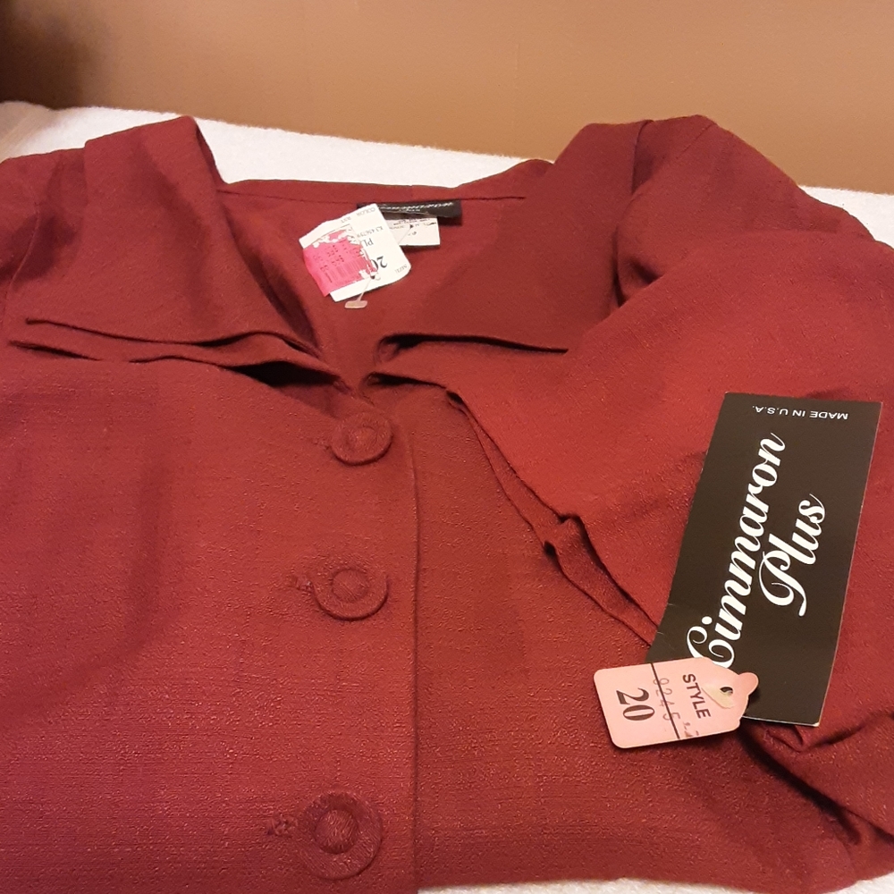 Cimmaron rust color button down shirt size 20 - Picture 4 of 4